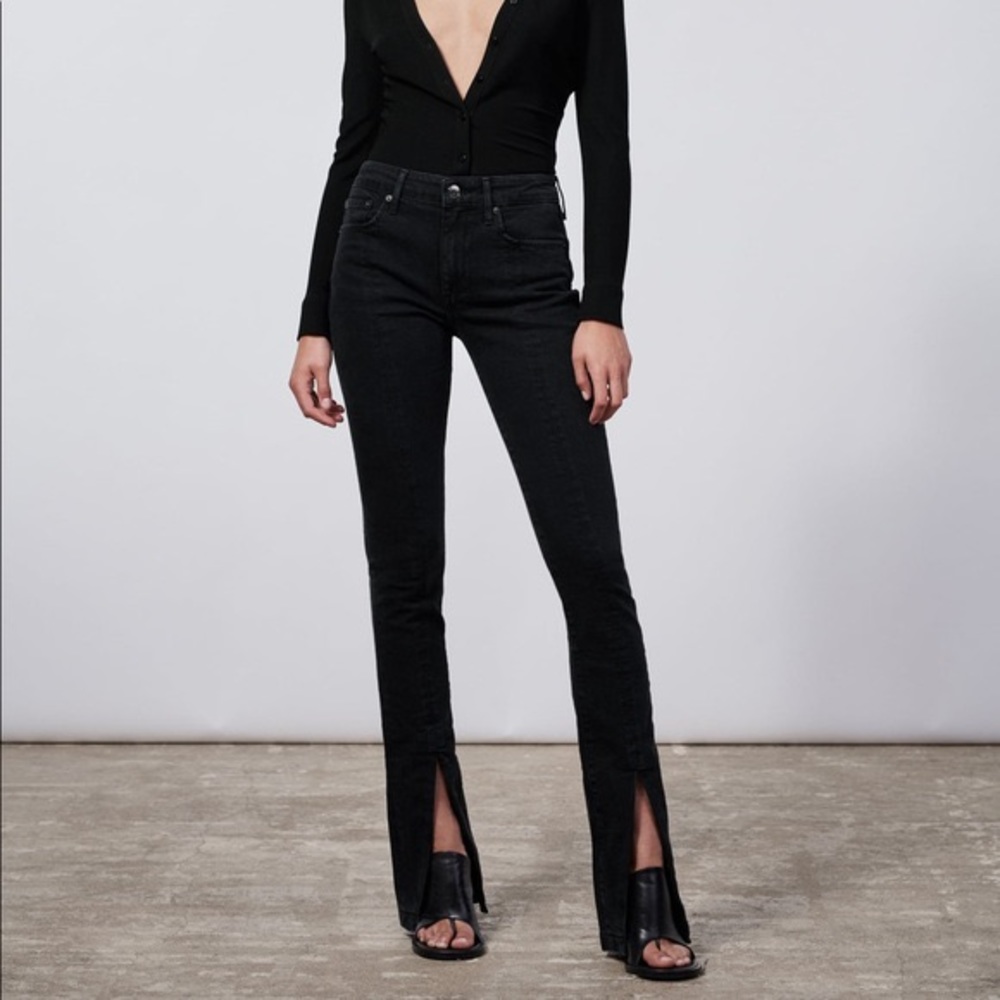 Zara The Olivia Split Hem Jean